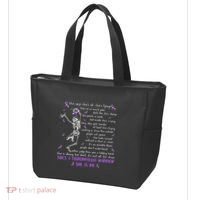She Say SheS Ok SheS A Fibromyalgia Warrior Skeleton Tote Bag thumb 3