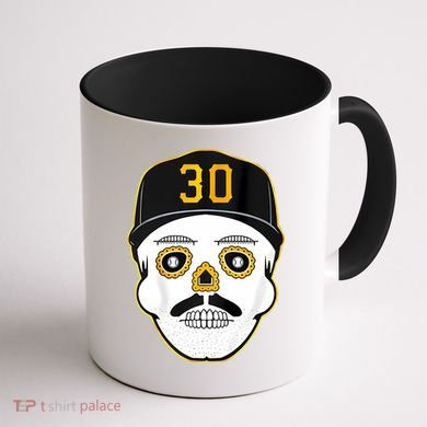 Skenes Sugar Skull Baseball Fan Coffee Mug back