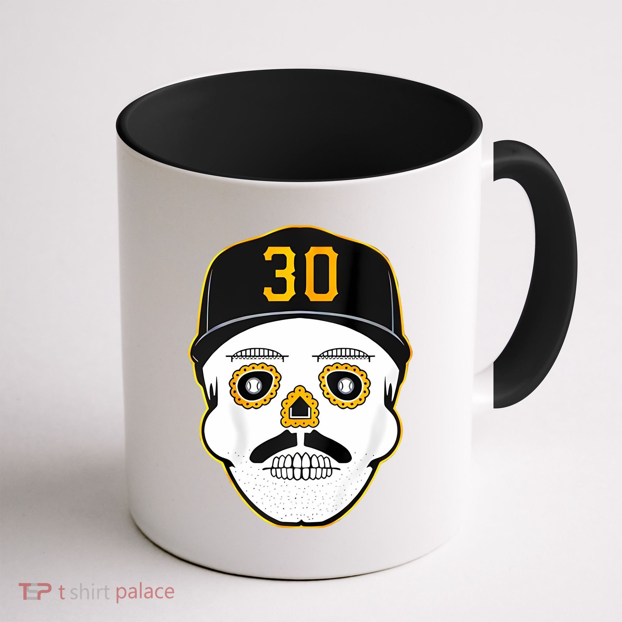 Skenes Sugar Skull Baseball Fan Coffee Mug