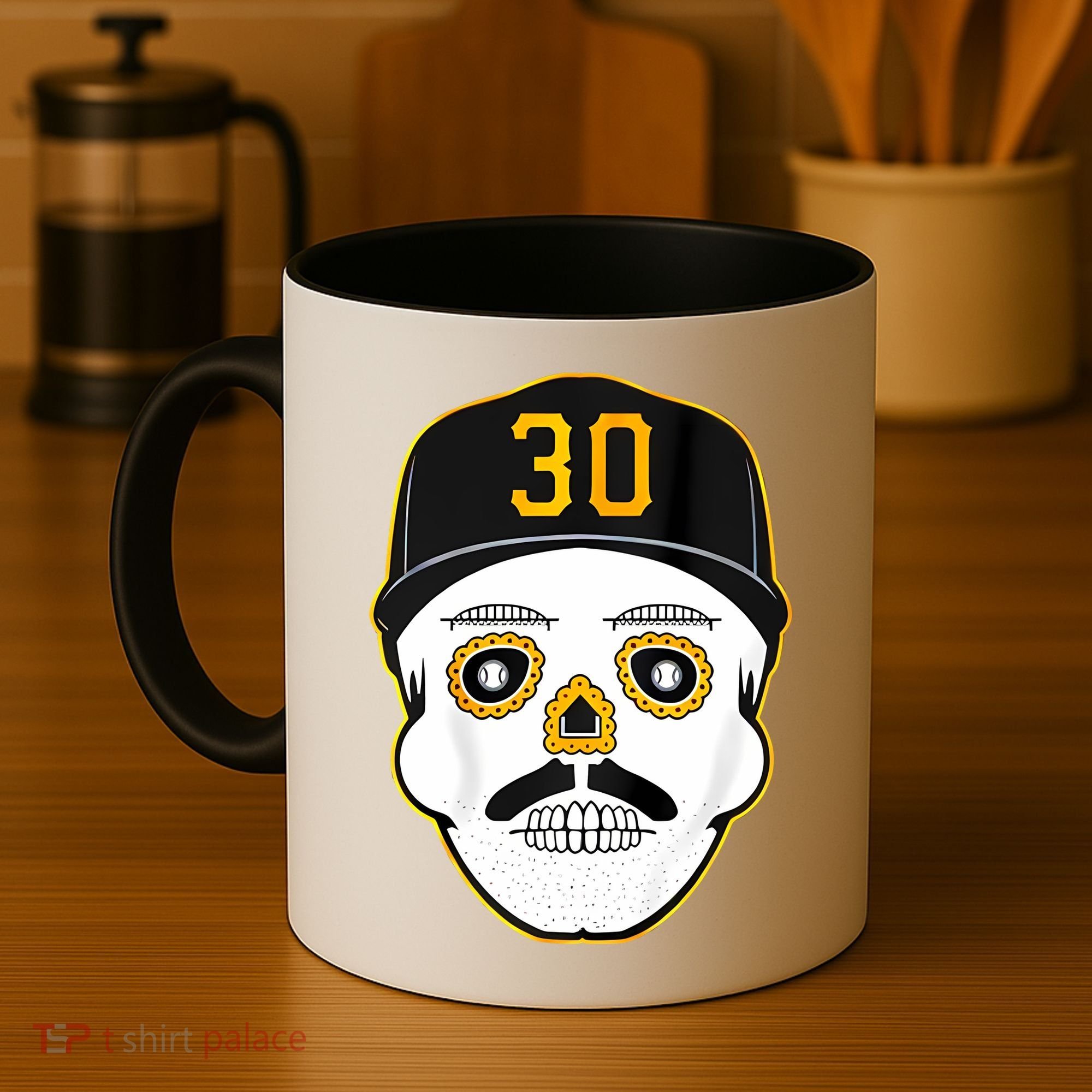 Skenes Sugar Skull Baseball Fan Coffee Mug