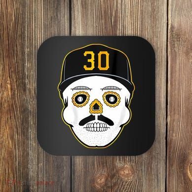 Skenes Sugar Skull Baseball Fan Coaster