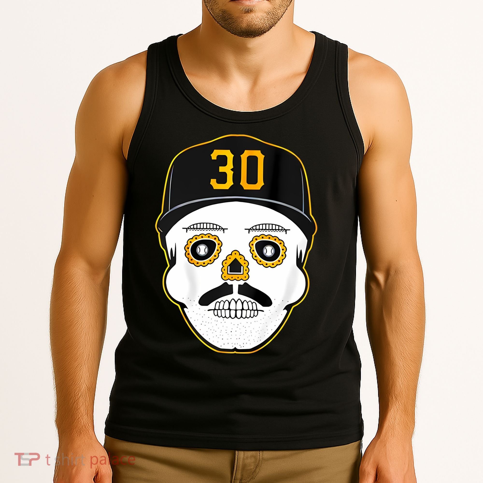 Skenes Sugar Skull Baseball Fan Tank Top