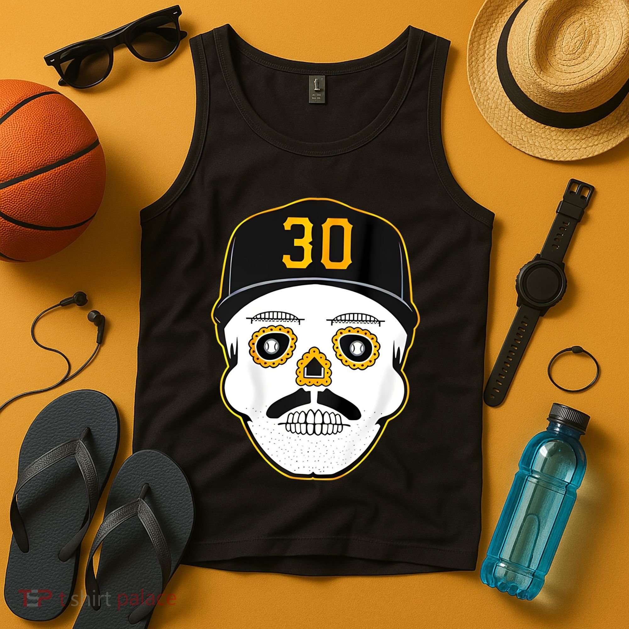 Skenes Sugar Skull Baseball Fan Tank Top