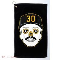 Skenes Sugar Skull Baseball Fan Golf Towel thumb 0
