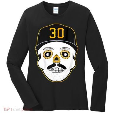 Skenes Sugar Skull Baseball Fan Women's Long Sleeve Shirt