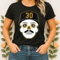 Skenes Sugar Skull Baseball Fan Women's T-Shirt thumb 2