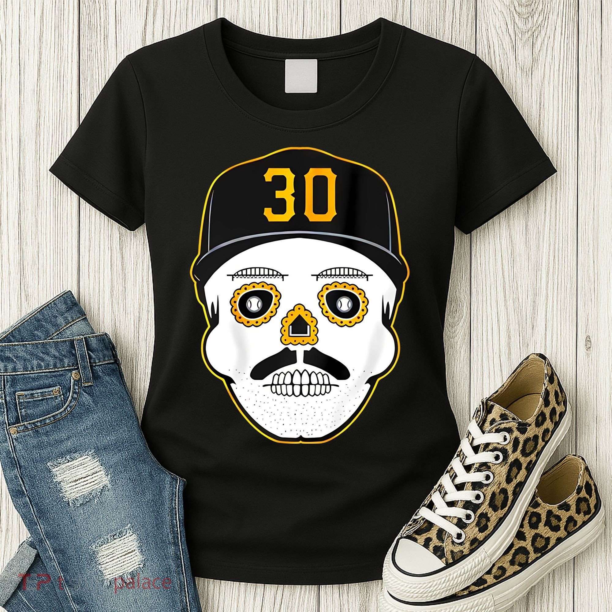 Skenes Sugar Skull Baseball Fan Women's T-Shirt