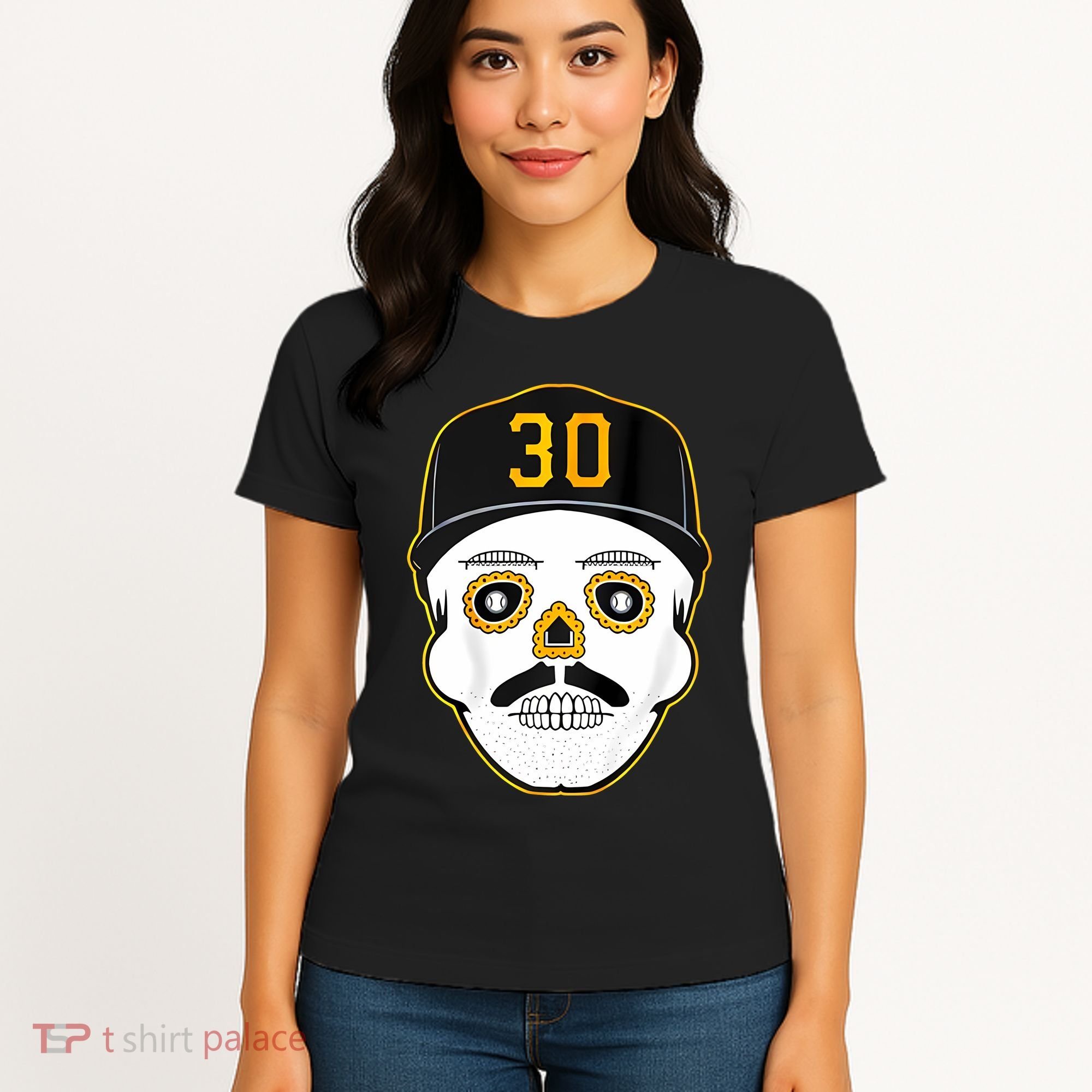 Skenes Sugar Skull Baseball Fan Women's T-Shirt