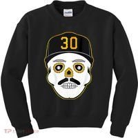 Skenes Sugar Skull Baseball Fan Kids Sweatshirt thumb 0