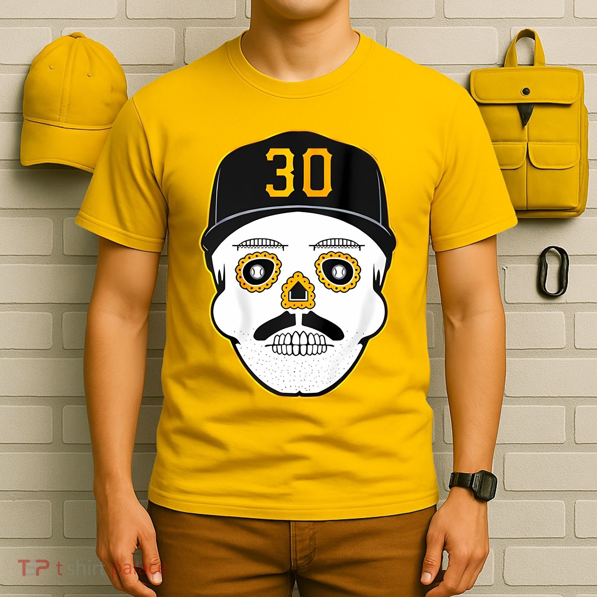Skenes Sugar Skull Baseball Fan T-Shirt