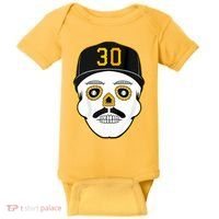 Skenes Sugar Skull Baseball Fan Baby Bodysuit thumb 0