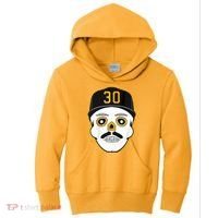 Skenes Sugar Skull Baseball Fan Kids Hoodie thumb 0