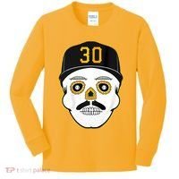 Skenes Sugar Skull Baseball Fan Kids Long Sleeve Shirt thumb 0