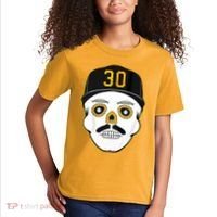Skenes Sugar Skull Baseball Fan Kids T-Shirt thumb 2