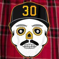 Skenes Sugar Skull Baseball Fan Men's Flannel Plaid Pajama Pants thumb 2