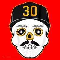 Skenes Sugar Skull Baseball Fan Santa Hat thumb 1