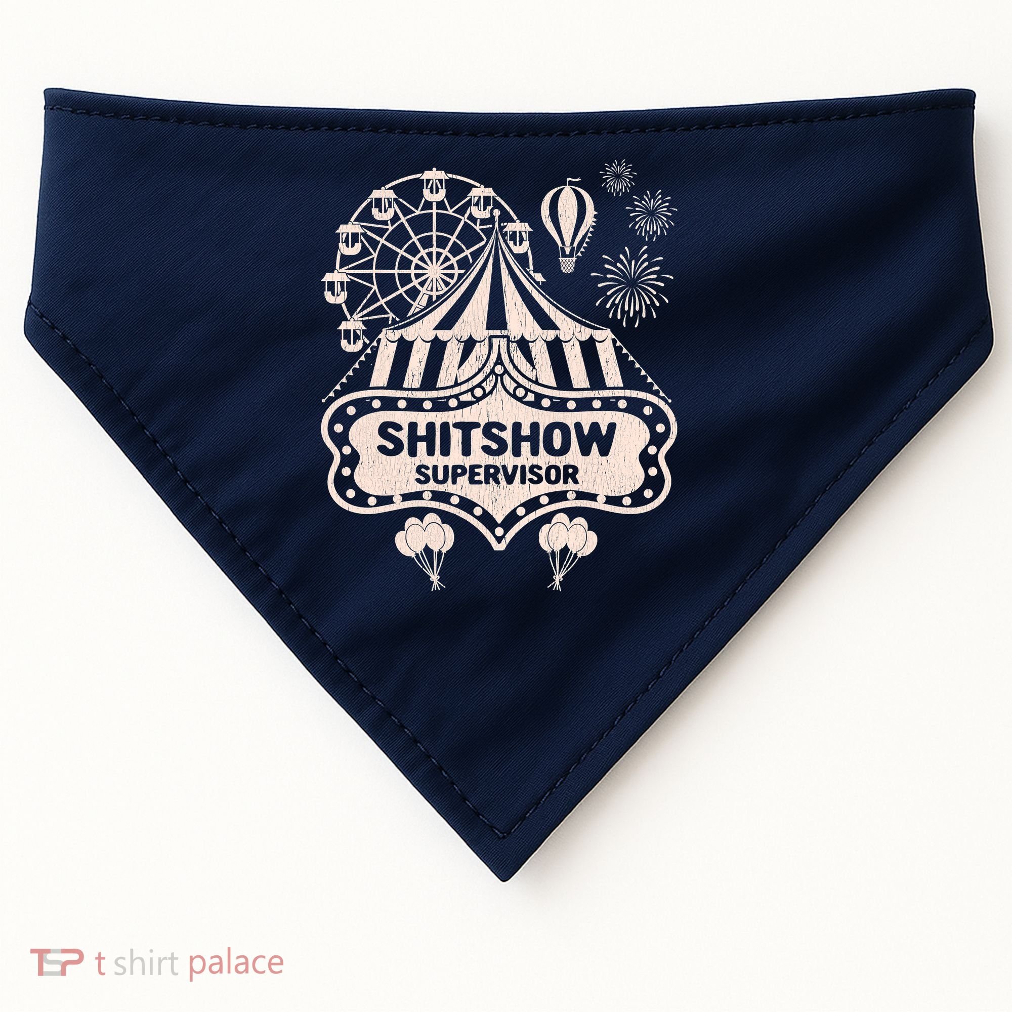 Shit Show Supervisor Funny Boss Manager Teacher & Mom USA-Made Doggie Bandana