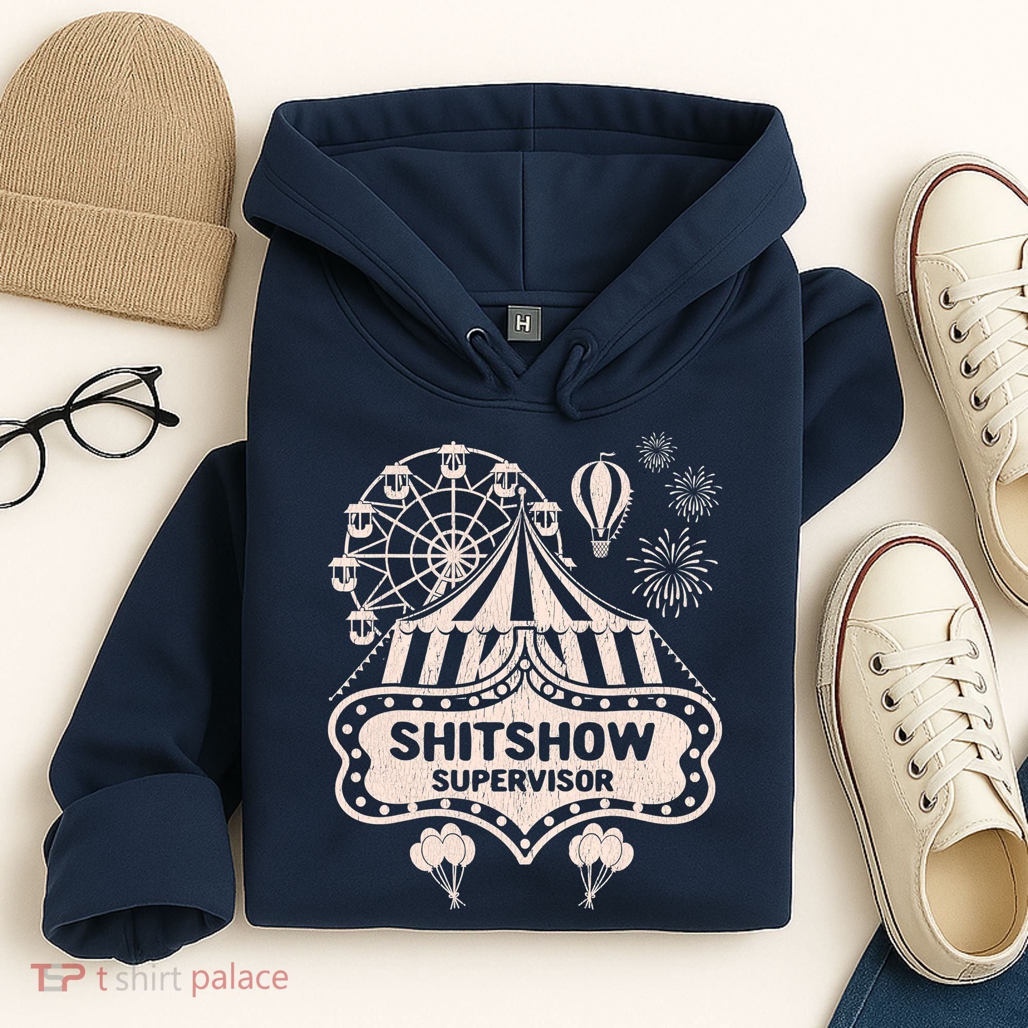 Shit Show Supervisor Funny Boss Manager Teacher & Mom Hoodie
