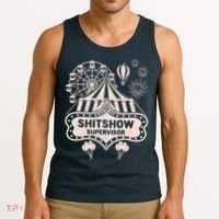 Shit Show Supervisor Funny Boss Manager Teacher & Mom Tank Top thumb 3
