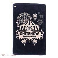 Shit Show Supervisor Funny Boss Manager Teacher & Mom Golf Towel thumb 0