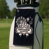 Shit Show Supervisor Funny Boss Manager Teacher & Mom Golf Towel thumb 2