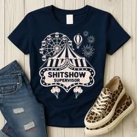 Shit Show Supervisor Funny Boss Manager Teacher & Mom Women's T-Shirt thumb 3