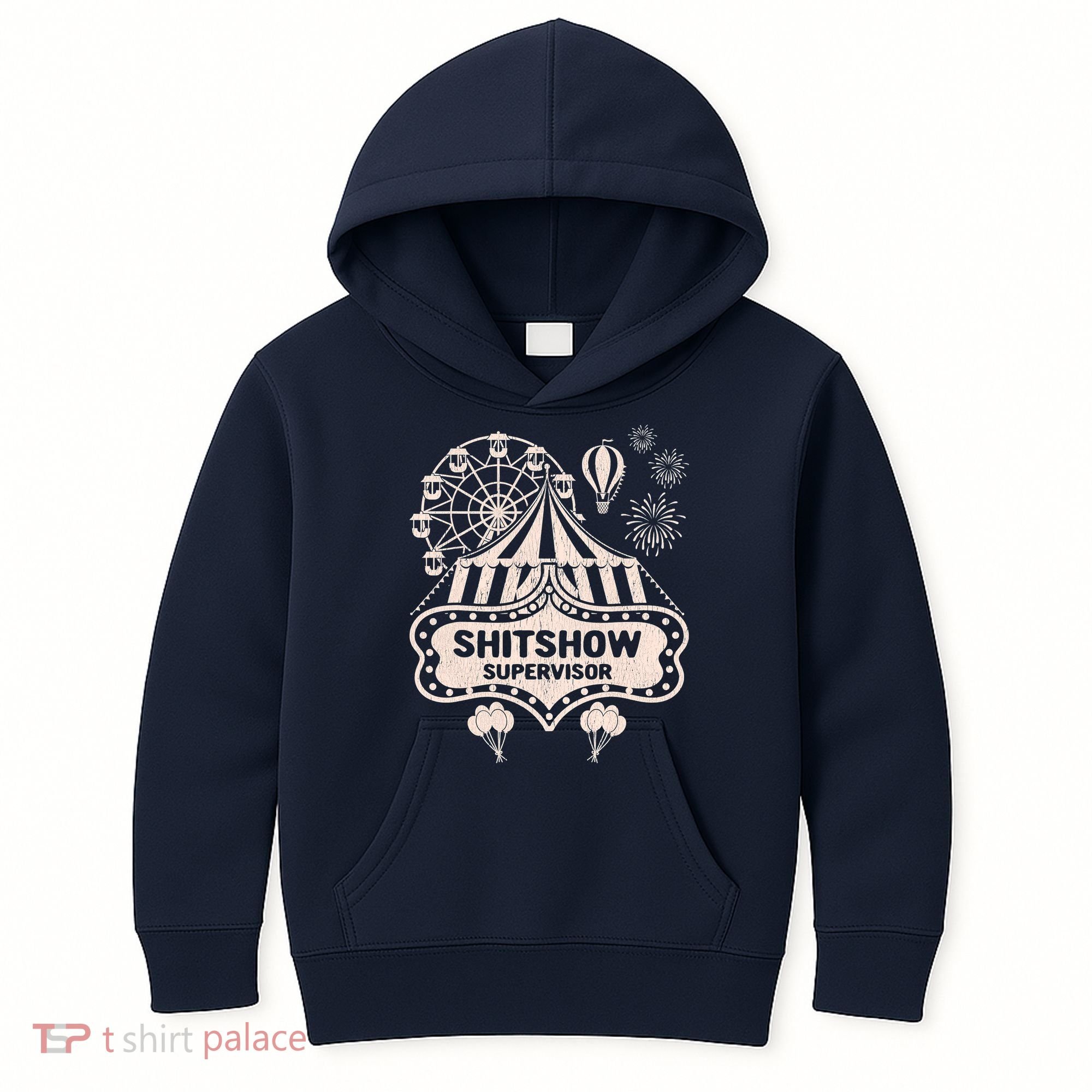 Shit Show Supervisor Funny Boss Manager Teacher & Mom Kids Hoodie