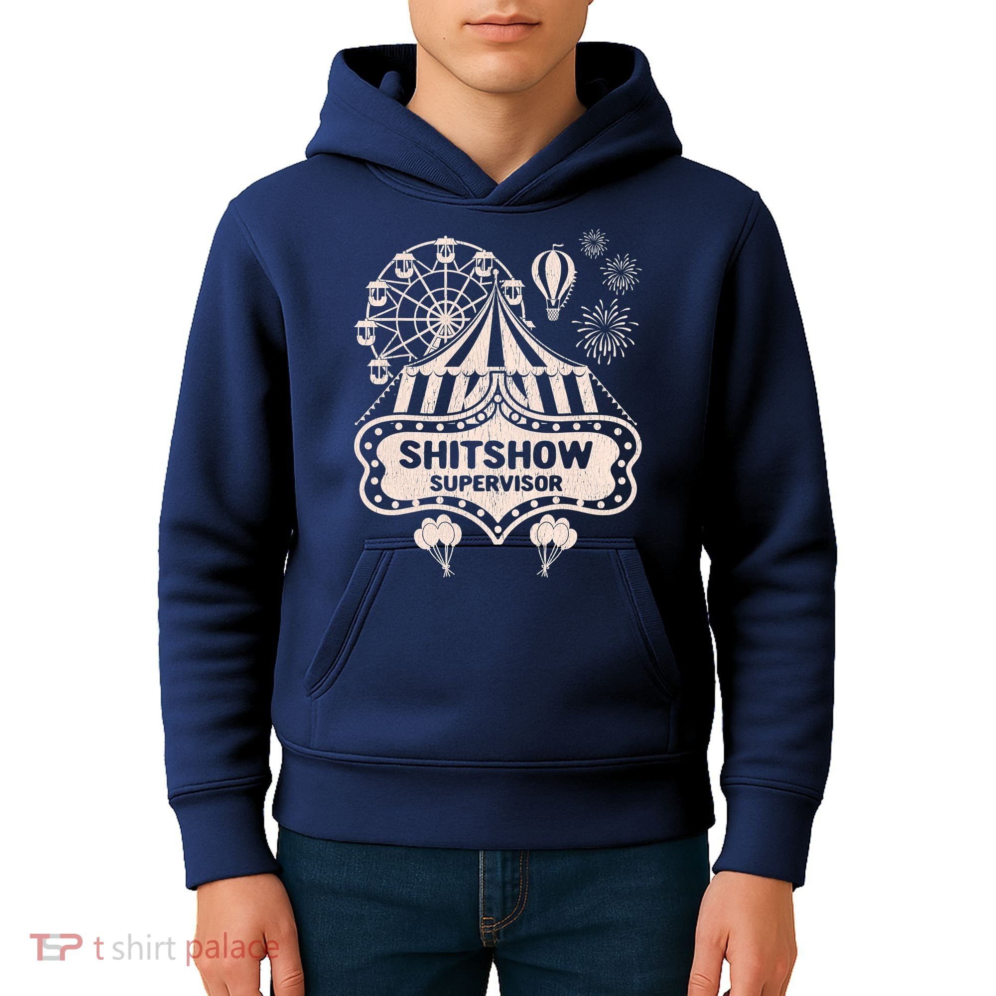 Shit Show Supervisor Funny Boss Manager Teacher & Mom Kids Hoodie