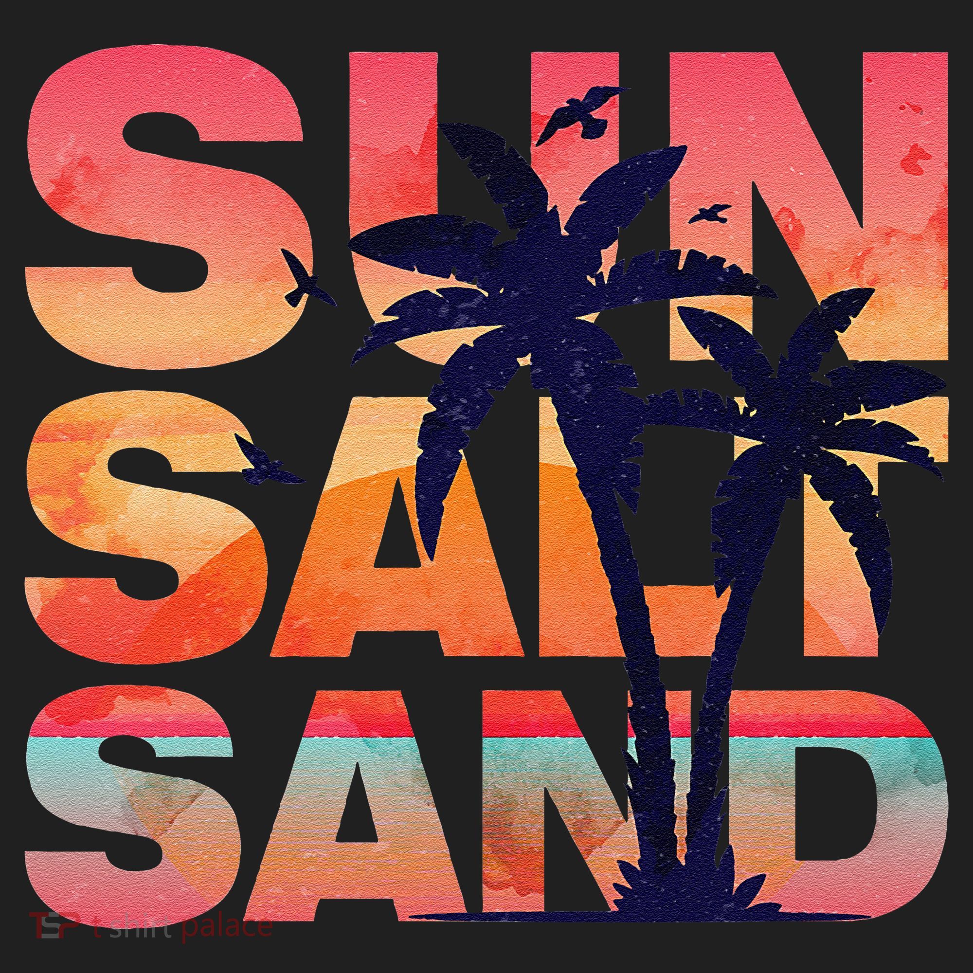 Sun Salt Sand Funny Beach Lover Summer Vacation Palm Tree Beanie