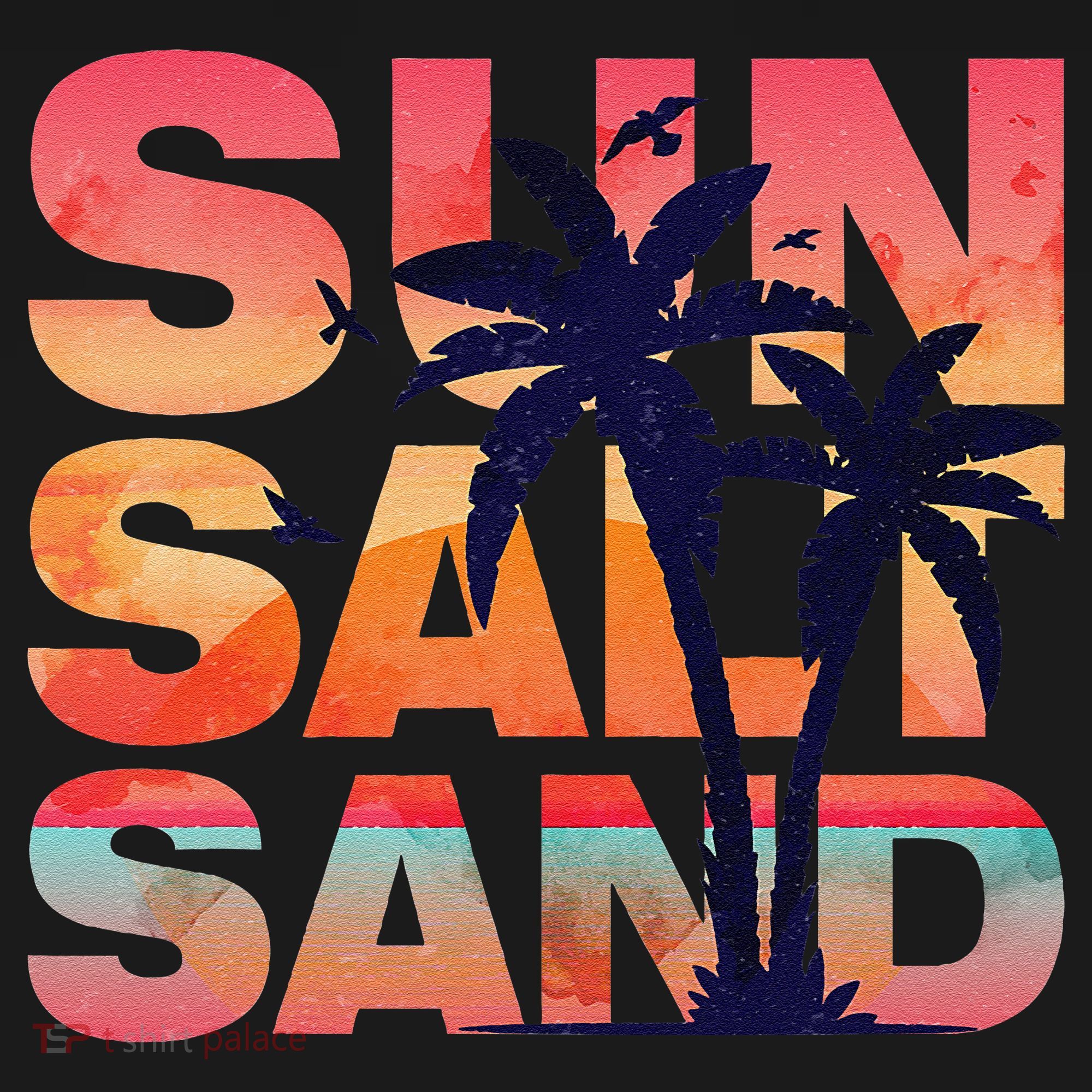 Sun Salt Sand Funny Beach Lover Summer Vacation Palm Tree Mousepad
