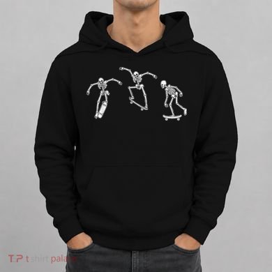 Skateboarding Skeletons Skeleton Skater Halloween Skate Hoodie