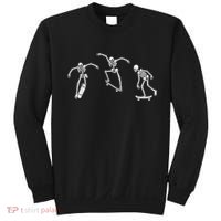 Skateboarding Skeletons Skeleton Skater Halloween Skate Sweatshirt thumb 0