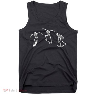 Skateboarding Skeletons Skeleton Skater Halloween Skate Tank Top