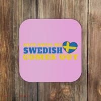 Swedish Sweden Swedish Flag Sweden Roots Sweden Coaster thumb 0