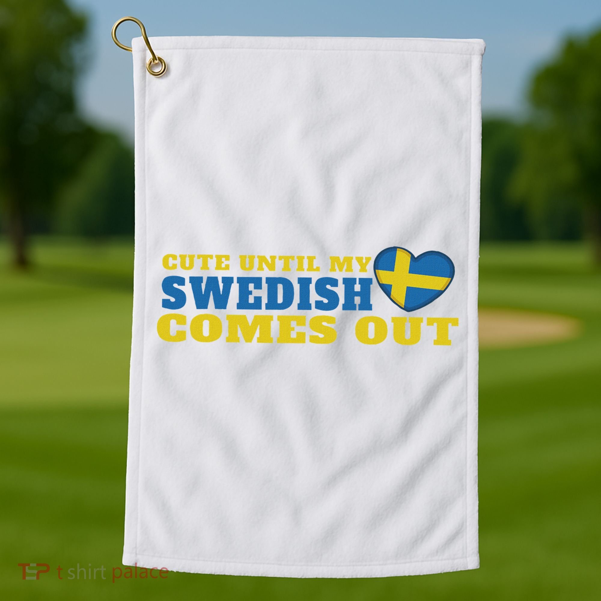 Swedish Sweden Swedish Flag Sweden Roots Sweden Golf Towel