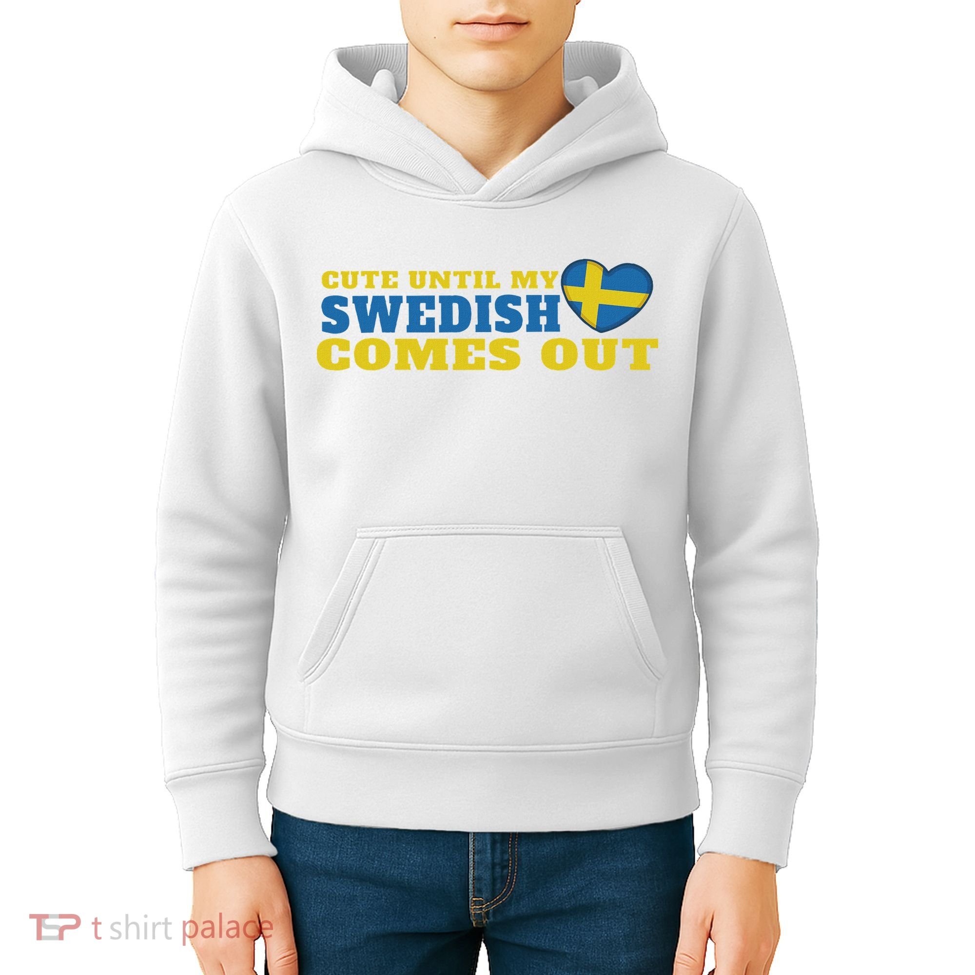 Swedish Sweden Swedish Flag Sweden Roots Sweden Kids Hoodie