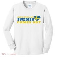 Swedish Sweden Swedish Flag Sweden Roots Sweden Kids Long Sleeve Shirt thumb 0