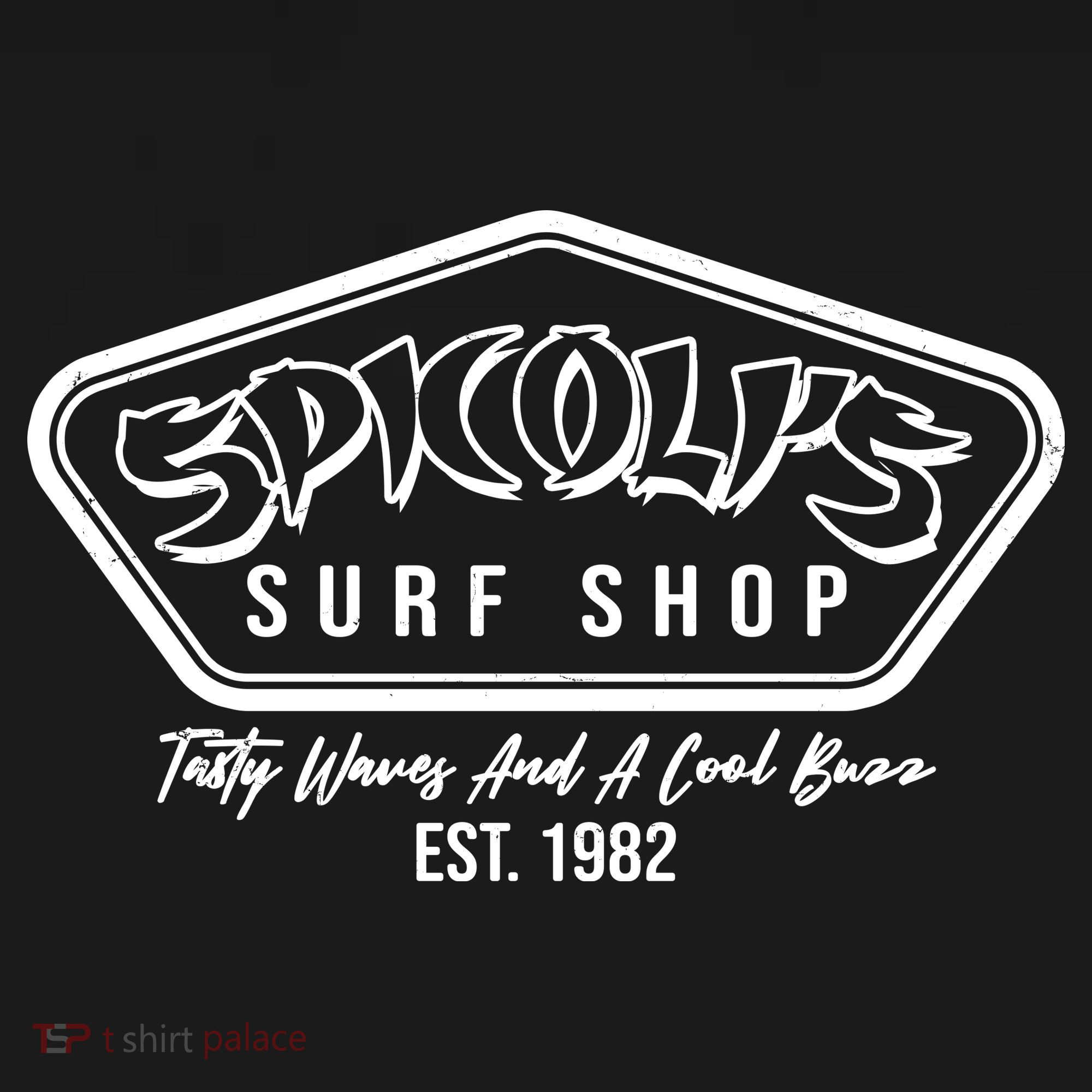 Spicolis Surf Shop Tasty Waves And A Cool Buzz Est 1982 Coaster