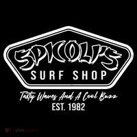 Spicolis Surf Shop Tasty Waves And A Cool Buzz Est 1982 Women's Hoodie thumb 2
