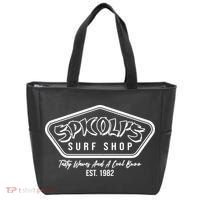 Spicolis Surf Shop Tasty Waves And A Cool Buzz Est 1982 Tote Bag thumb 0