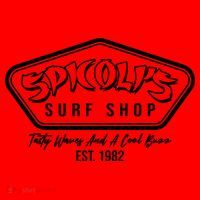 Spicolis Surf Shop Tasty Waves And A Cool Buzz Est 1982 Santa Hat thumb 1