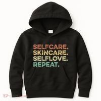 Selfcare Skincare Selflove Repeat Esthetician Kids Hoodie thumb 0