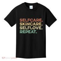 Selfcare Skincare Selflove Repeat Esthetician Kids T-Shirt thumb 0