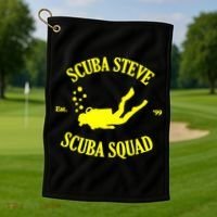 Scuba Steve Scuba Squad Golf Towel thumb 1