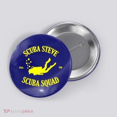 Scuba Steve Scuba Squad Button