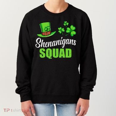 Shenanigans Squad St Patricks Day Shamrock Irish  Women's Sweatshirt