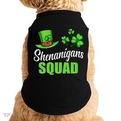 Shenanigans Squad St Patricks Day Shamrock Irish  Doggie Tank