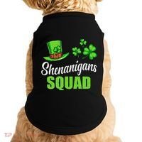 Shenanigans Squad St Patricks Day Shamrock Irish  Doggie Tank thumb 0