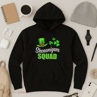 Shenanigans Squad St Patricks Day Shamrock Irish  Hoodie thumb 3