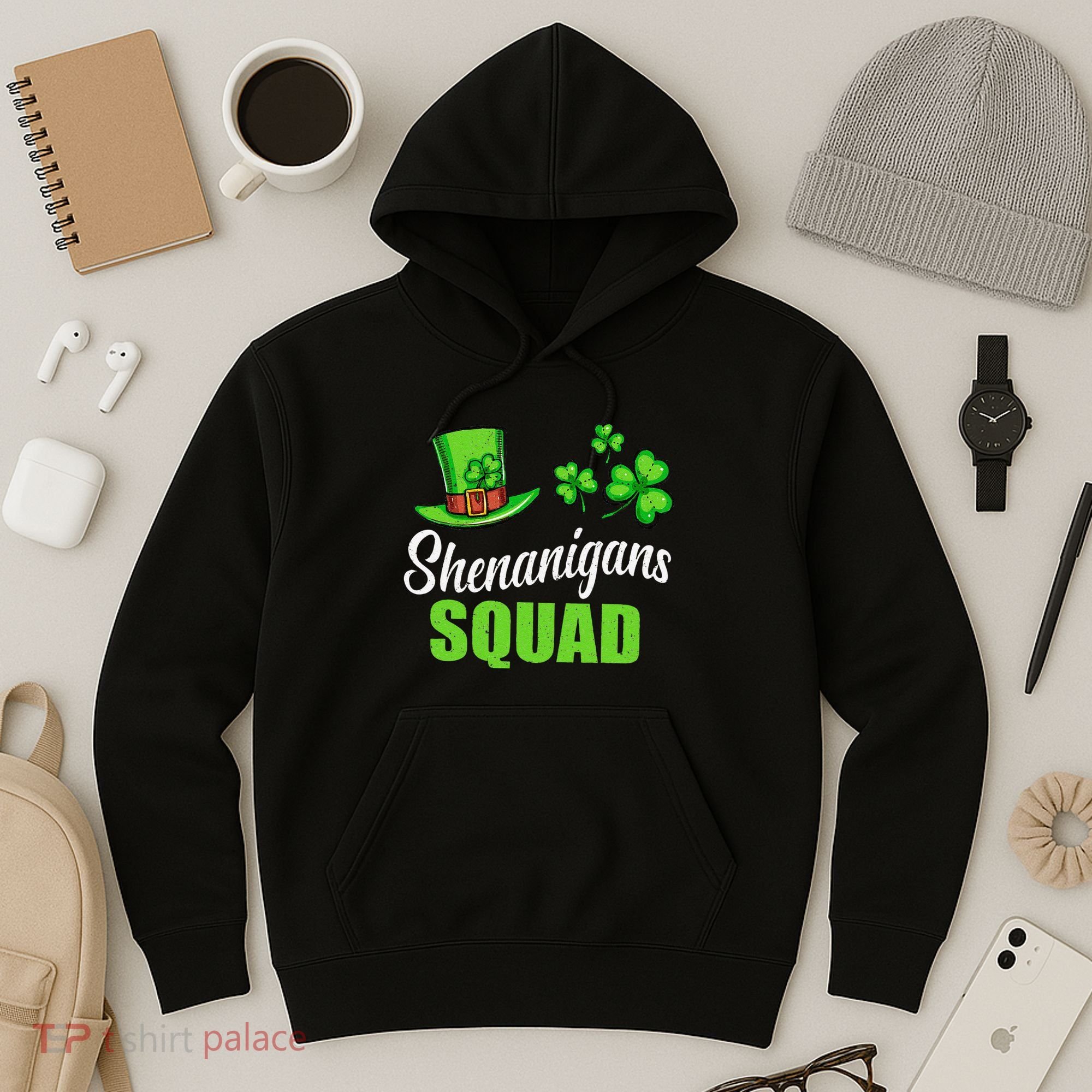 Shenanigans Squad St Patricks Day Shamrock Irish  Hoodie